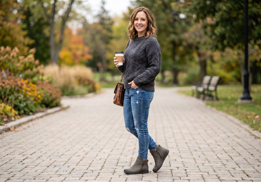 Lidia Zip Boot Comfortable Leather Ankle Boots