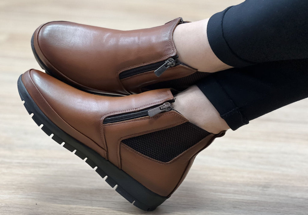 Eres Womens European Comfortable Leather Ankle Boots