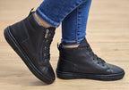 Kylie Womens European Comfortable Leather Ankle Boots
