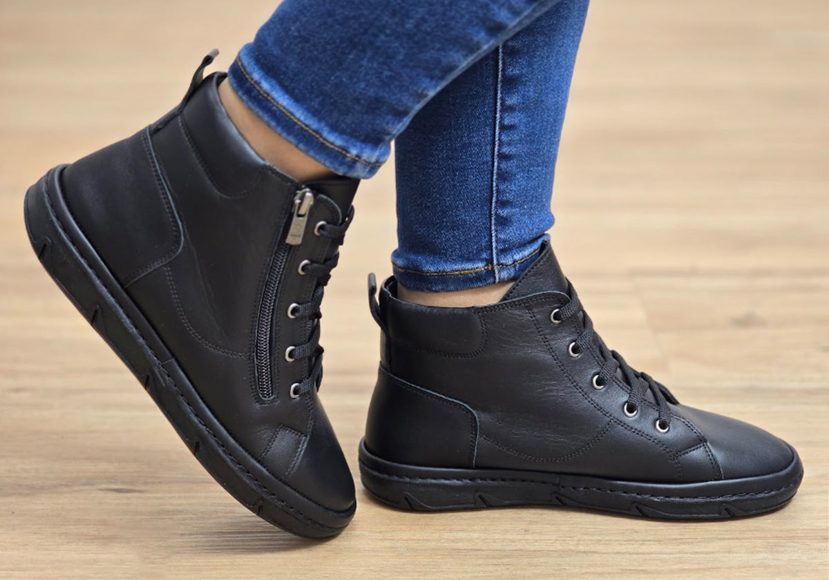 Kylie Womens European Comfortable Leather Ankle Boots