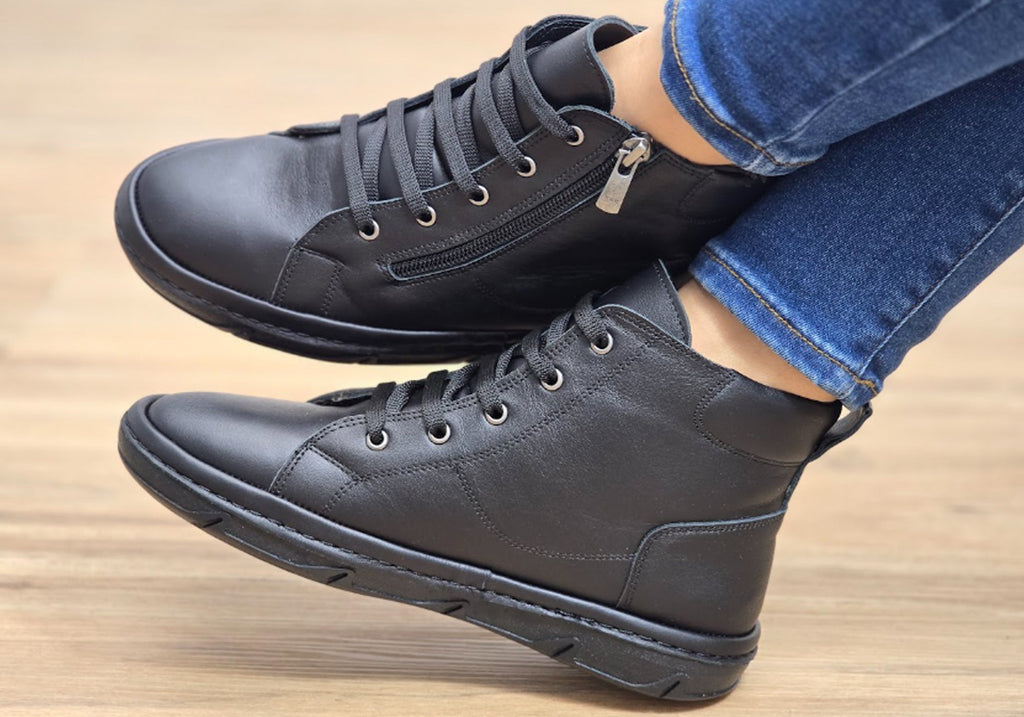 Kylie Womens European Comfortable Leather Ankle Boots