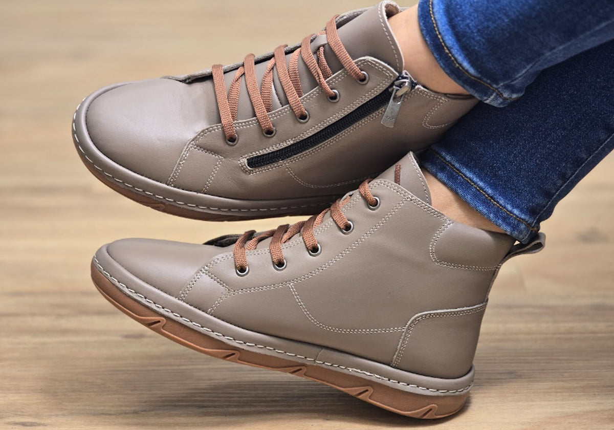 Kylie Womens European Comfortable Leather Ankle Boots