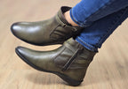 Lane Womens Comfortable Leather Ankle Boots Made In Brazil