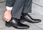 Power Mens Comfortable Leather Lace Up Dress Shoes