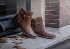 Blake Womens Comfortable Leather Suede Ankle Boots