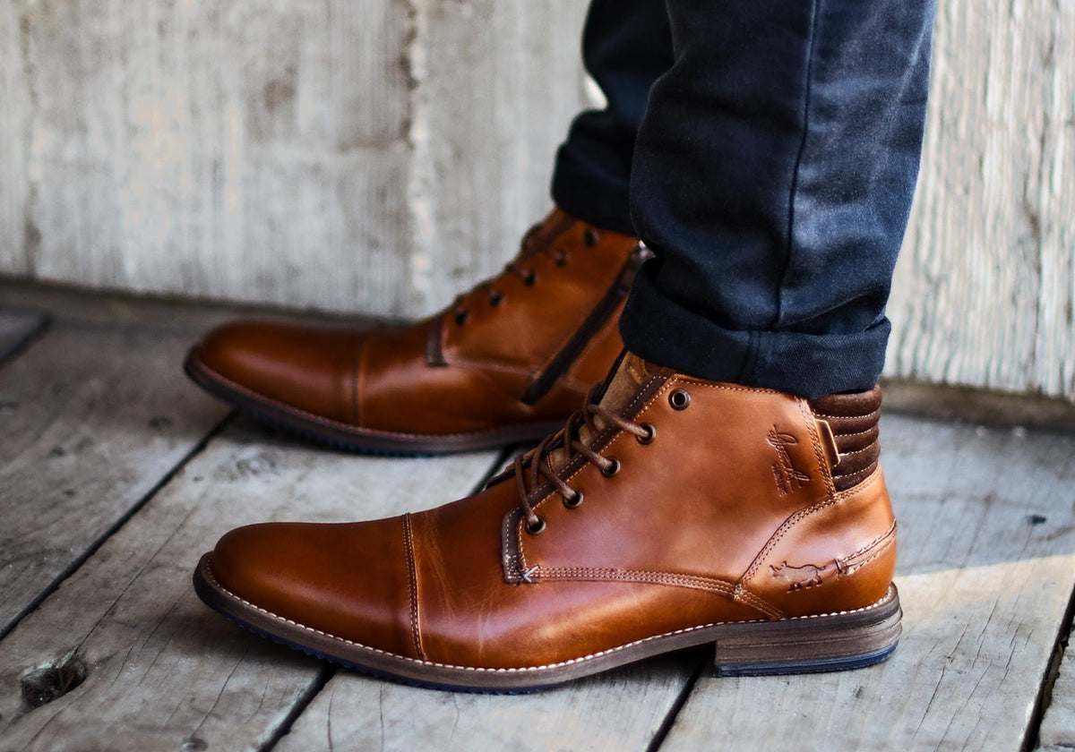 Chambers Mens Comfortable Leather Dress Boots