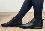 Zeda Womens Leather Comfortable Ankle Boots